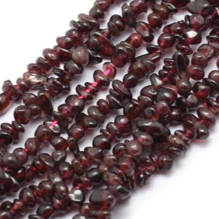 Gránát Gránátkő Splitter Ásványtörmelék Ásványgyöngy Gyöngyfüzér 5-8mm (84cm)
