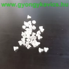 Szilikon Gumi Gumis Fülbevaló Dugó 4x4mm Lyuk 0,5mm