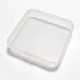   Gyöngytároló Műanyag Kocka Doboz (13) Gyöngyfűzéshez 12,5x12,5x3,5cm