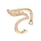 Arany Színű Cirkónia Strasszos Gyűrű