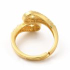 Arany Színű Cirkónia Strasszos Gyűrű