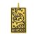 Arany Színű The Moon Hold (10) Tarot Kártya Medál 26x13mm