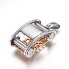 Ezüst (5) Színű Nemesacél Medál 31,5x17x13mm