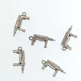 Ezüst Színű Fúrógép Szerszám Medál 26x12mm