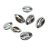 Ezüst Színű Kagyló Karkötő Közdarab 17-22x11-16x9-11mm 
