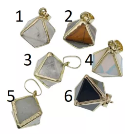 Arany Színű Bicon Howlit Ásvány Medál 19-20x19x19mm