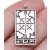 Ezüst Színű The World Világ (10) Tarot Medál 26x13mm