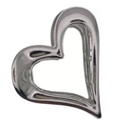 Ezüst Színű Fém Szív Hajcsipesz Hajcsat