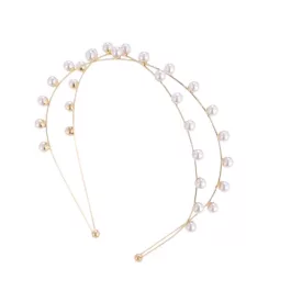  Arany Színű Fém Hajpánt Szintetikus Kagyló Gyöngyökkel
