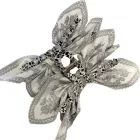 Fekete Fehér Bandana Kendő Hajcsipesz Hajcsat