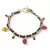 Arany Színű Halloween Koponya (K107) Charm Karkötő Hossz: 20,6cm