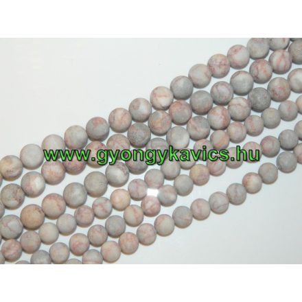 Matt Hálókő Ásványgyöngy 10mm