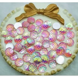   Halpikkely Mintás Rózsaszín Szivárványos (31) Kaboson 10mm