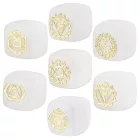 Hegyikristály Ásvány 7 Csakra Dísz Marokkő 15-18x15-18x15-18mm (7db)