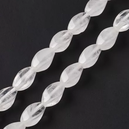 Hegyikristály Szögletes Oszlop Henger Ásványgyöngy 12x6mm