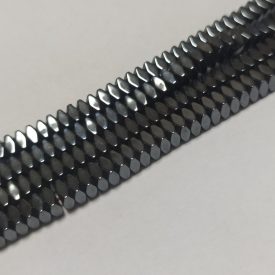 Hematit Kocka Csavaranya Ásványgyöngy 4x2mm