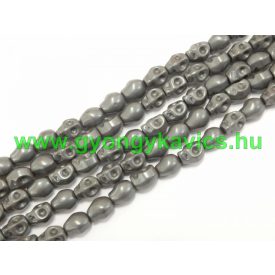 Hematit Koponya Ásványgyöngy 10x8mm