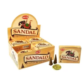 Hem Szantálfa Sandal Illatú Füstölő Kúp