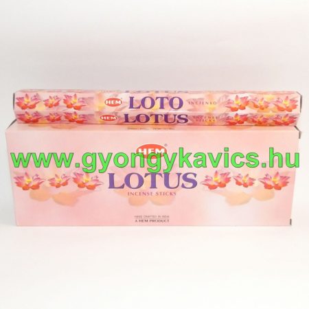 Hem Lótusz Lotus Füstölő
