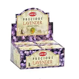 Hem Precious Lavender Levendula Füstölő Kúp