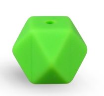 Zöld (26) Hexaéder Szilikon Gyöngy 15mm