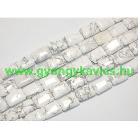 Howlit Téglalap Ásványgyöngy 18x13x6mm