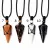 Howlit (9) Ásvány Inga Pendulum Medál Fekete Kord Nyaklánc (Inga: 37x17mm, Állítható Hossz: ~0-76cm)