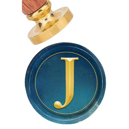 J Betű ABC (612) Viaszpecsétnyomó Pecsét Pecsételő 25,5mm