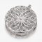   Lótuszvirág Életvirág Angyalhívó Ezüst Színű Medál Nyaklánc Fazettált Üveggyöngyökkel 52x45x9,5mm