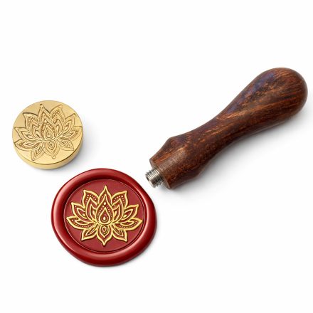 Jóga Lótuszvirág (690) Viaszpecsétnyomó Pecsét Pecsételő 25,5mm