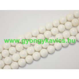 Fehér (2) Kagyló Gyöngy 10mm