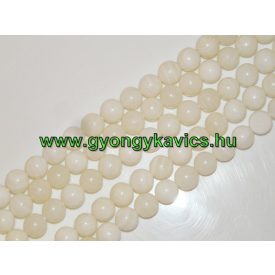 Fehér (1) Kagyló Gyöngy 10mm