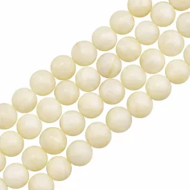 Fehér Kagyló Gyöngy 7mm