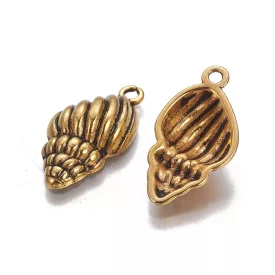 Arany Színű Kagyló Medál Kakötő Nyaklánc 25,5x13mm