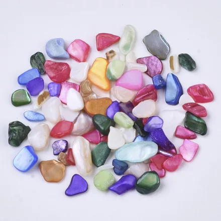 Színes Kagyló Törmelék 3-12x1-6mm 19-20g