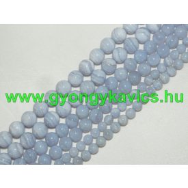 Kalcedon Ásványgyöngy Gyöngyfüzér 10mm