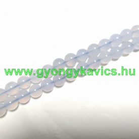 Kalcedon (3) Ásványgyöngy Gyöngyfüzér 8mm