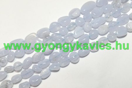 Kalcedon Ásványtörmelék Ásványgyöngy Gyöngyfüzér 6-12x5-8x3-8mm