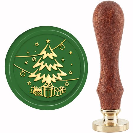 Karácsonyfa Karácsonyi (180) Viaszpecsétnyomó Pecsét Pecsételő 25mm