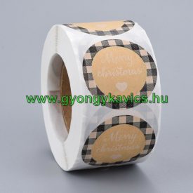 Karácsonyi (22) Matrica Kerek 38mm (500db)