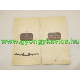   Karácsonyi Merry Christmas Papírzacskó Ajándékzacskó Díszzacskó Dísztasak 12x22x6cm