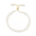 18K Aranyozott Kagyló Gyöngy Csúszózáras Állítható Karkötő