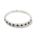 Ezüst Színű Cirkónia Strasszos Karkötő Karlánc