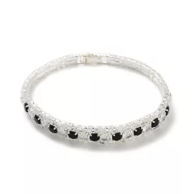 Ezüst Színű Cirkónia Strasszos Karkötő Karlánc