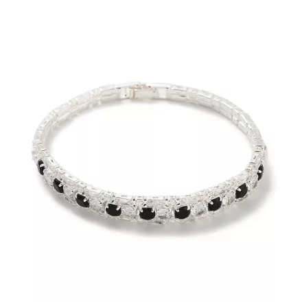 Ezüst Színű Cirkónia Strasszos Karkötő Karlánc