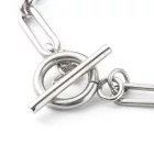 Ezüst Színű Nemesacél Karlánc Karkötő