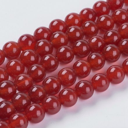 Vörös Karneol Achát Ásványgyöngy 8mm