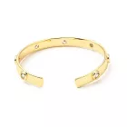 18K Aranyozott Cirkónia Strasszos Karkötő Karperec