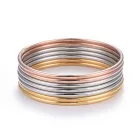 Arany Ezüst Rózsaarany Színű Nemesacél Karkötő Karperec