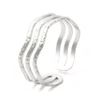 Ezüst Színű Nemesacél Karkötő Karperec